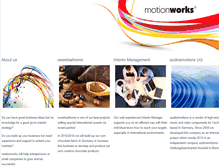 Tablet Screenshot of motion-works.com